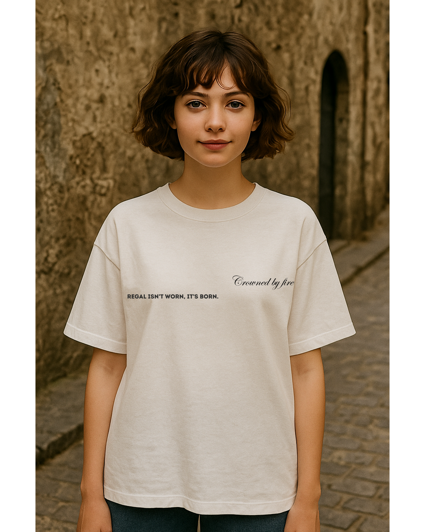 Regal -Girls Drop Shoulder Tee Shirt
