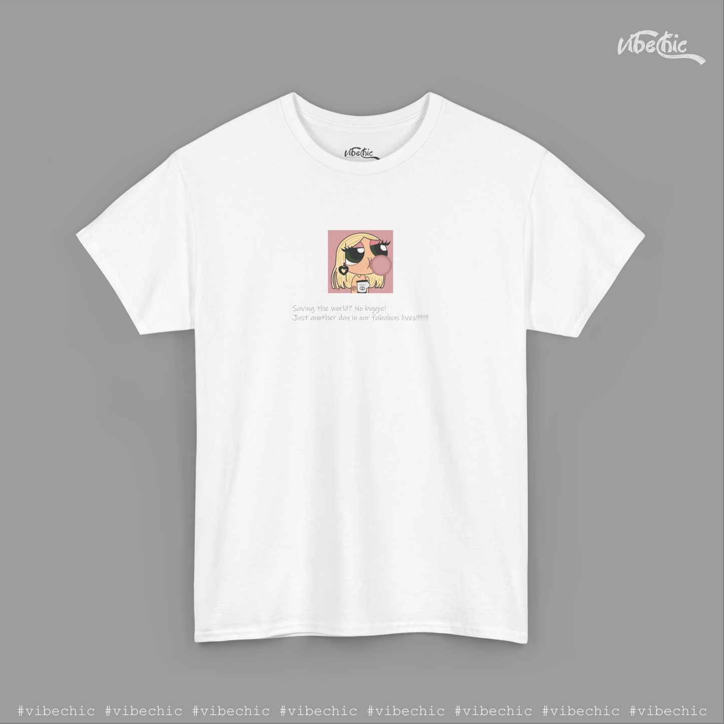 Bubbles Attitude - Graphic Cotton T-Shirt - Vibe Chic Official - Tee Shirt
