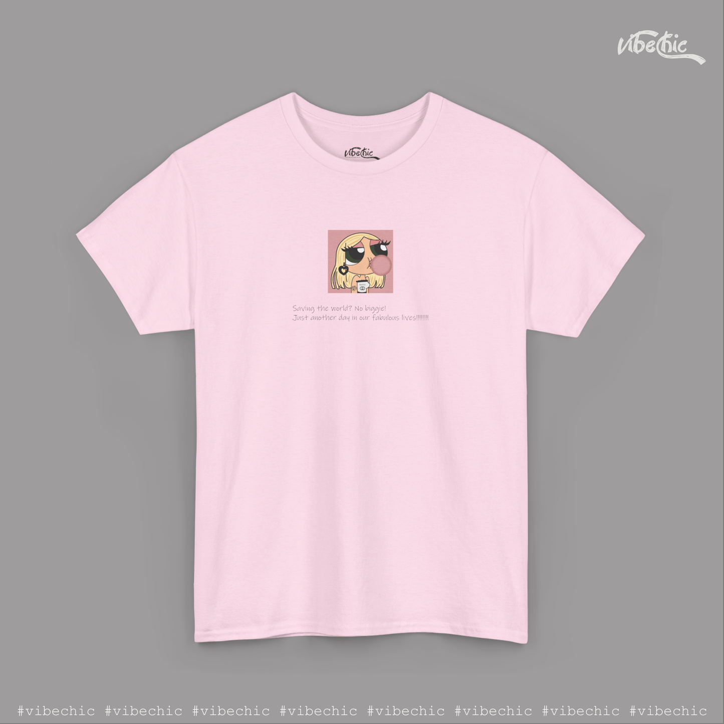 Bubbles Attitude - Graphic Cotton T-Shirt - Vibe Chic Official - Tee Shirt