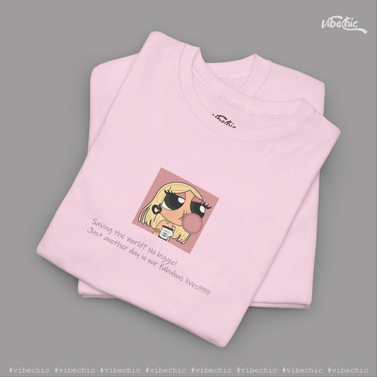 Bubbles Attitude - Graphic Cotton T-Shirt - Vibe Chic Official - Tee Shirt