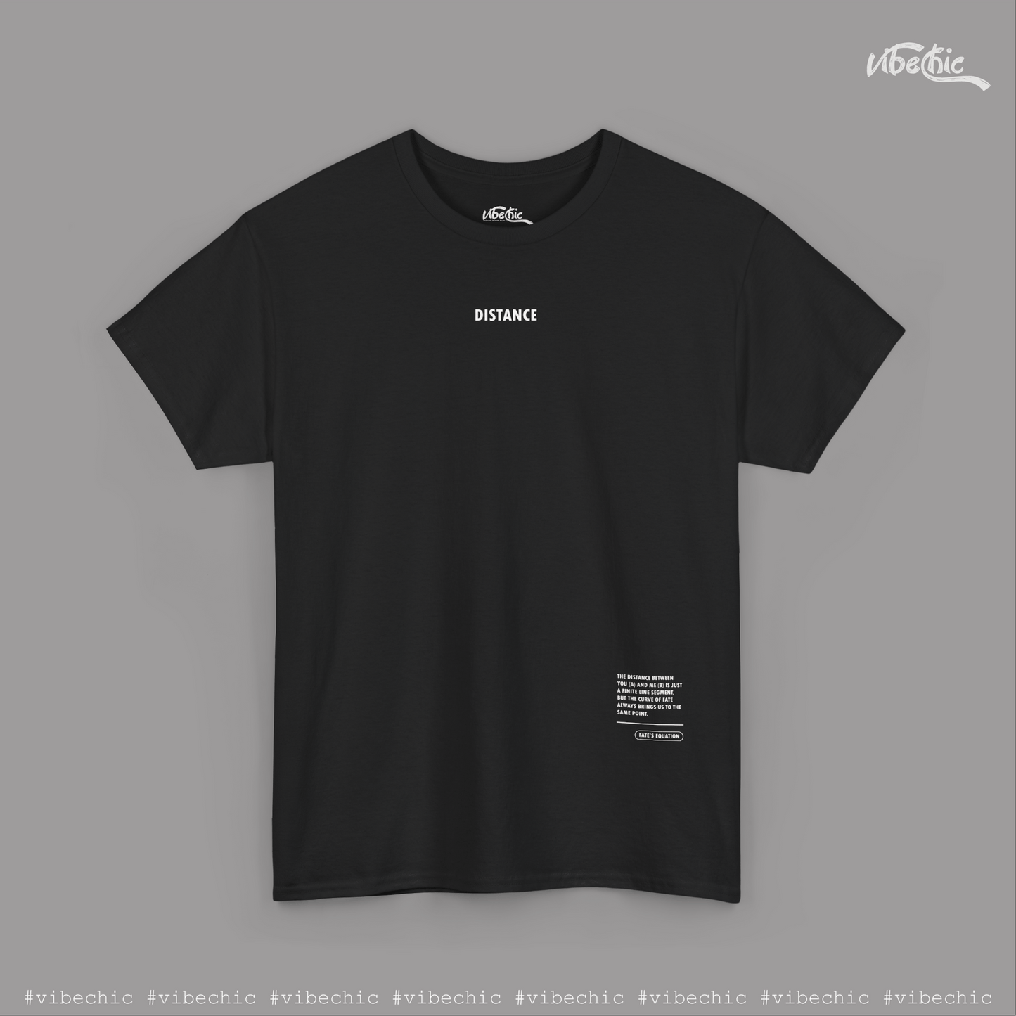 DISTANCE Unisex Tee - Casual Cotton T-Shirt - Vibe Chic Official - Tee Shirt