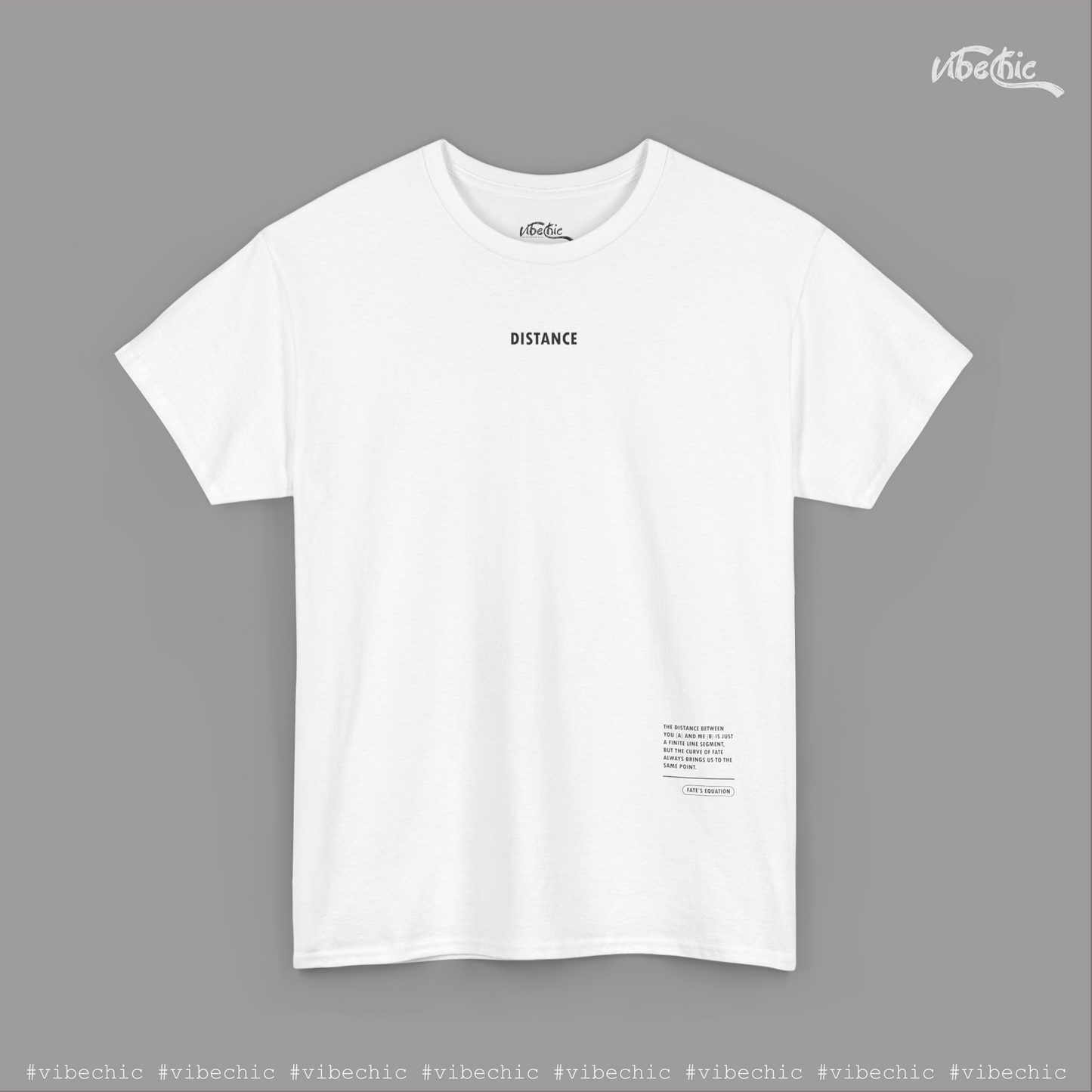 DISTANCE Unisex Tee - Casual Cotton T-Shirt - Vibe Chic Official - Tee Shirt