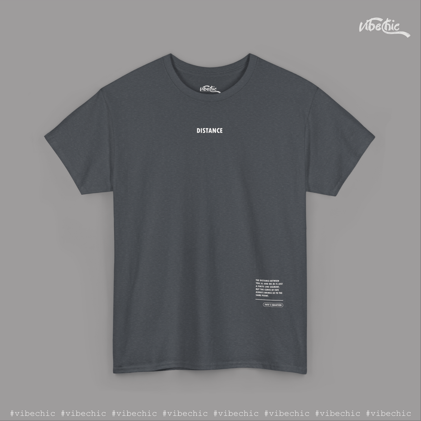DISTANCE Unisex Tee - Casual Cotton T-Shirt - Vibe Chic Official - Tee Shirt