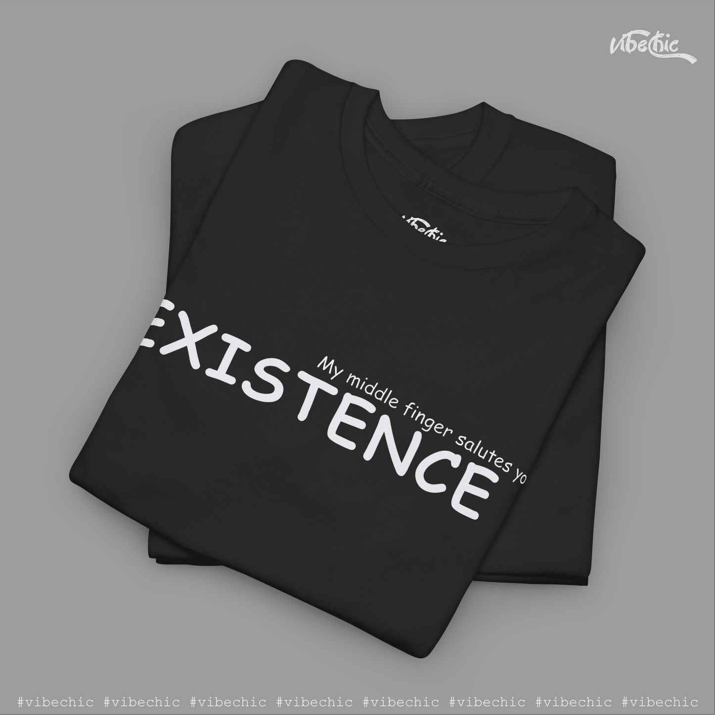 Existence - Casual Cotton T-Shirt - Vibe Chic Official - Tee Shirt