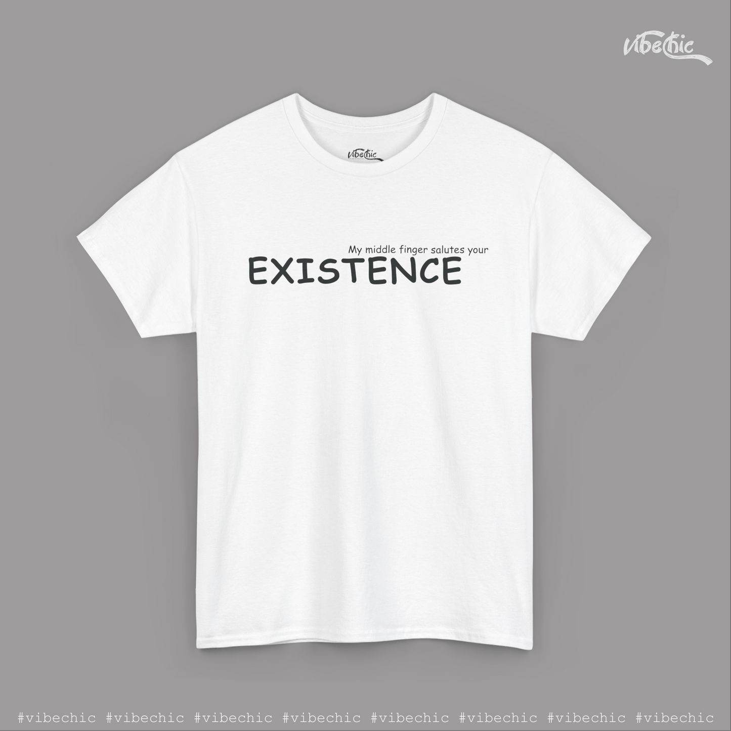 Existence - Casual Cotton T-Shirt - Vibe Chic Official - Tee Shirt