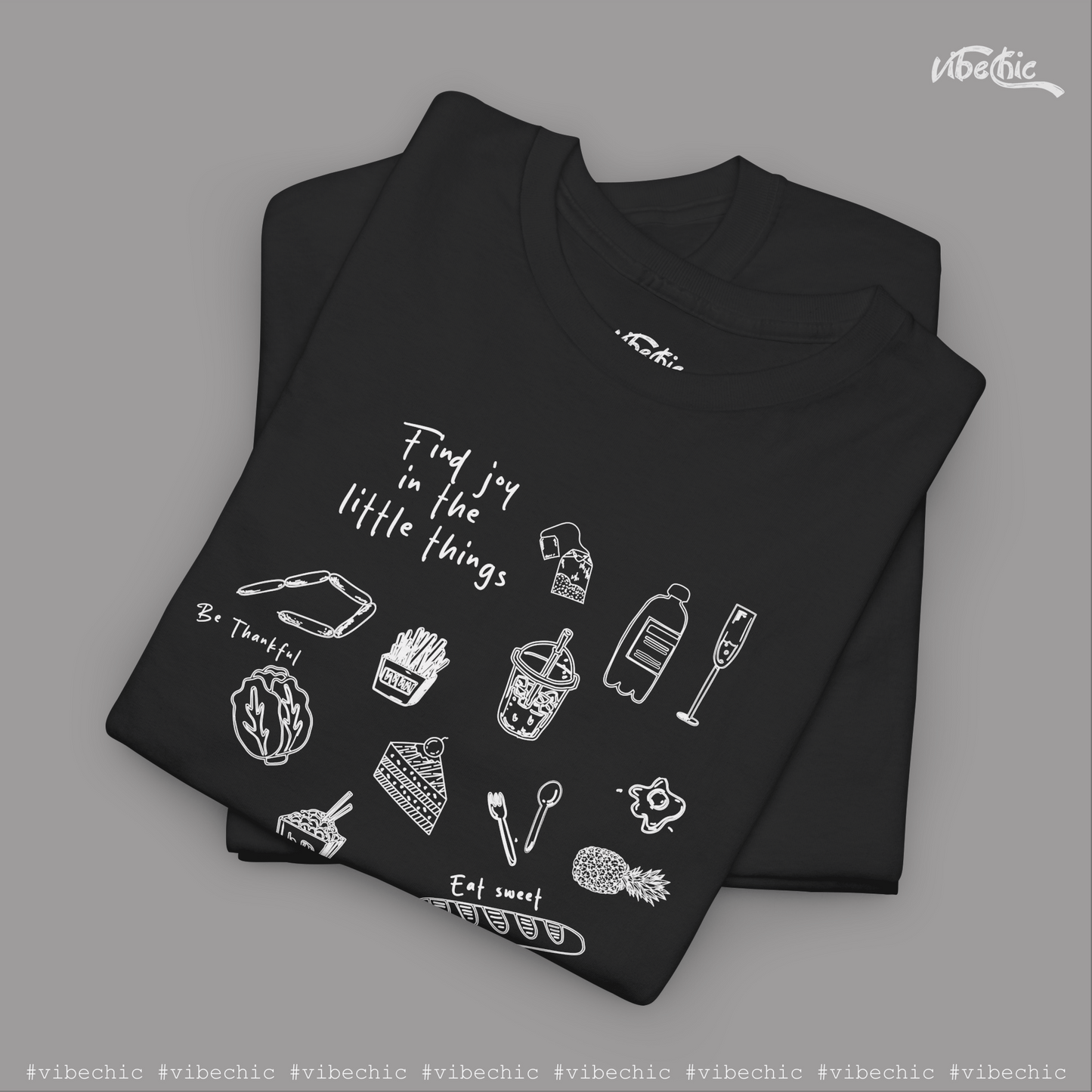 Find Joy in Little Things – Unisex Cotton Tee - Vibe Chic Official - Tee Shirt