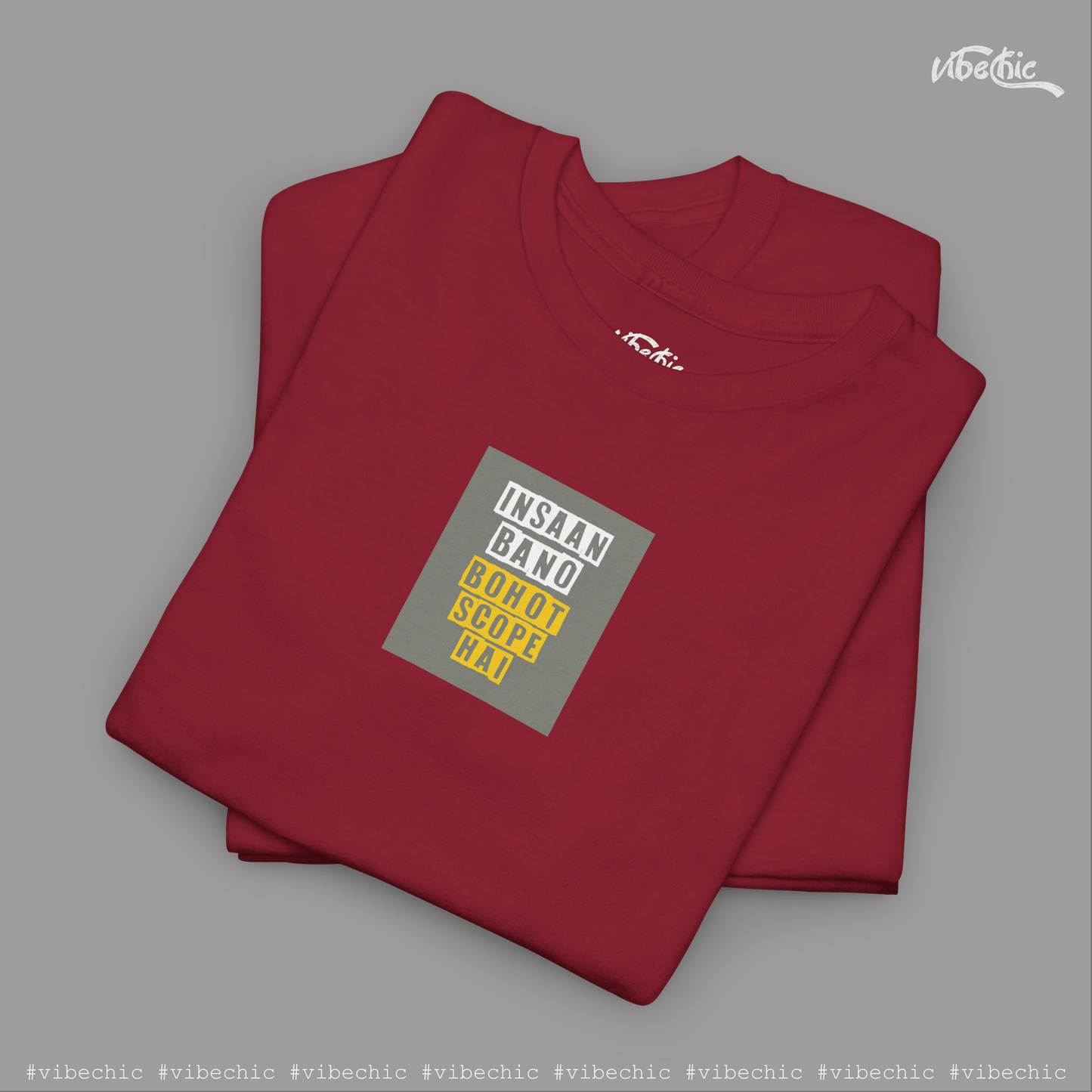 Insaan Bano, Bohot Scope Hai – Unisex Graphic Tee - Vibe Chic Official - Tee Shirt