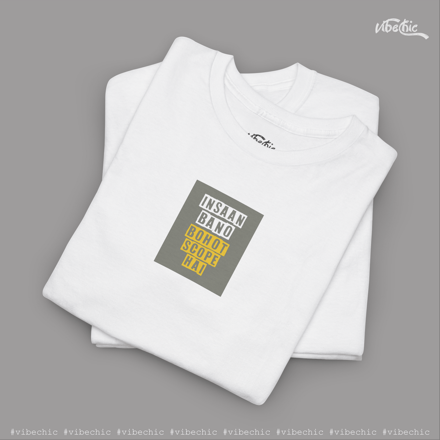 Insaan Bano, Bohot Scope Hai – Unisex Graphic Tee - Vibe Chic Official - Tee Shirt