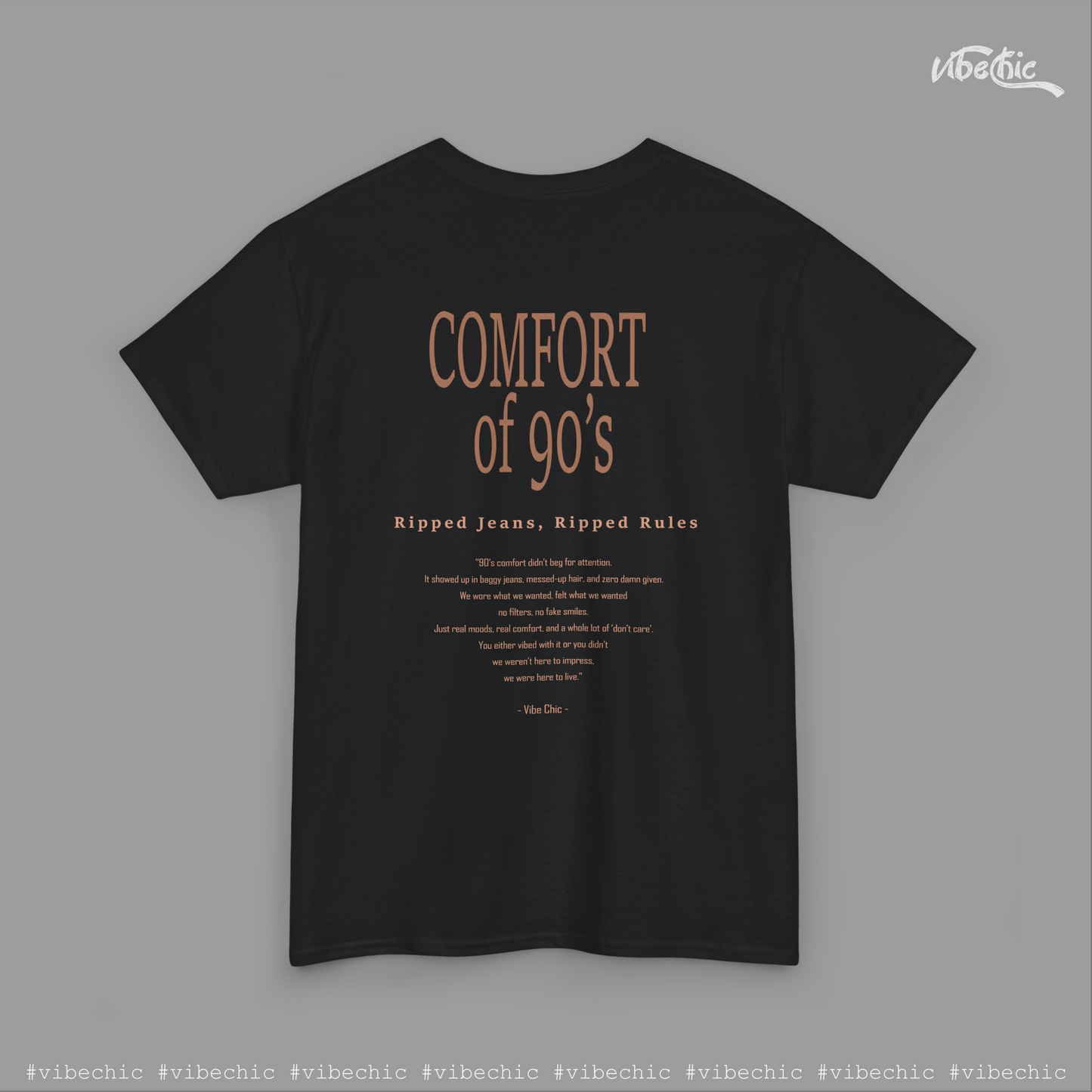 Old School 90s Unisex Tee – Casual Cotton T-Shirt - Vibe Chic Official - Tee Shirt