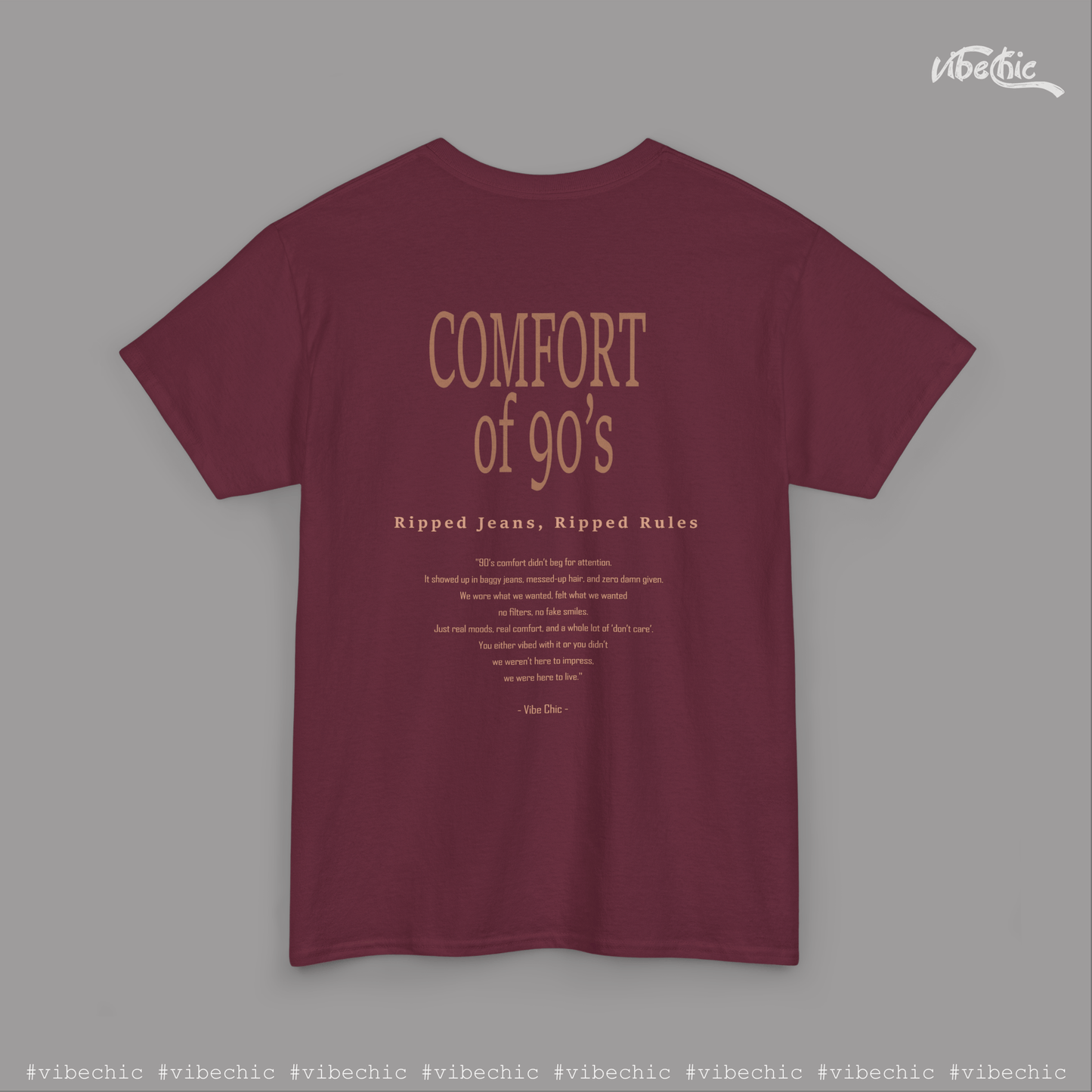 Old School 90s Unisex Tee – Casual Cotton T-Shirt - Vibe Chic Official - Tee Shirt