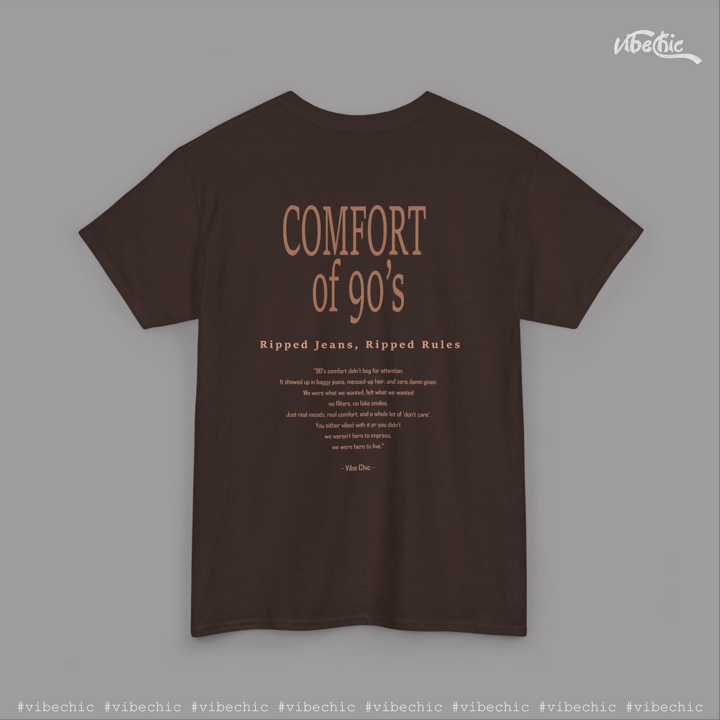 Old School 90s Unisex Tee – Casual Cotton T-Shirt - Vibe Chic Official - Tee Shirt