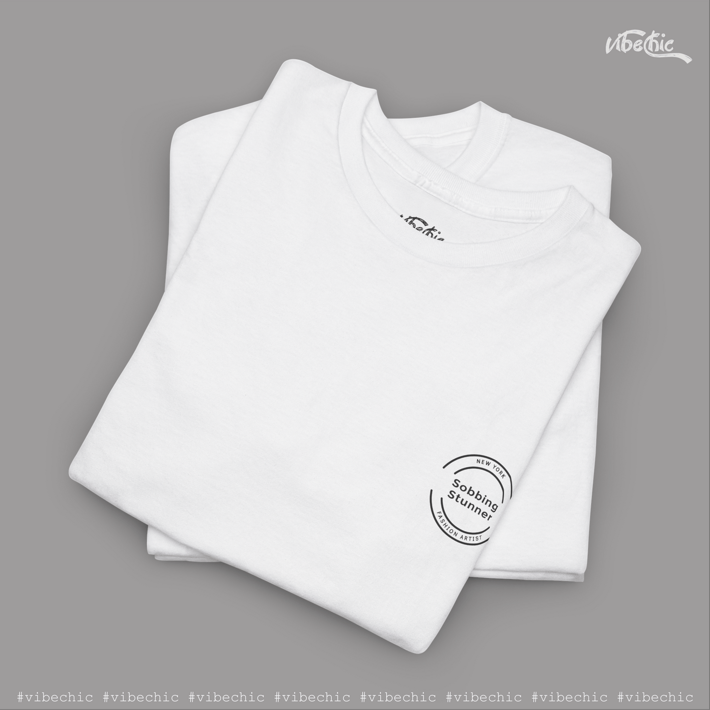 Sobbing Stunner - Cotton T-shirt - Vibe Chic Official - Tee Shirt
