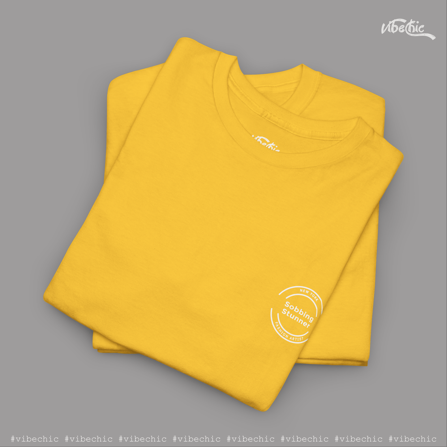Sobbing Stunner - Cotton T-shirt - Vibe Chic Official - Tee Shirt