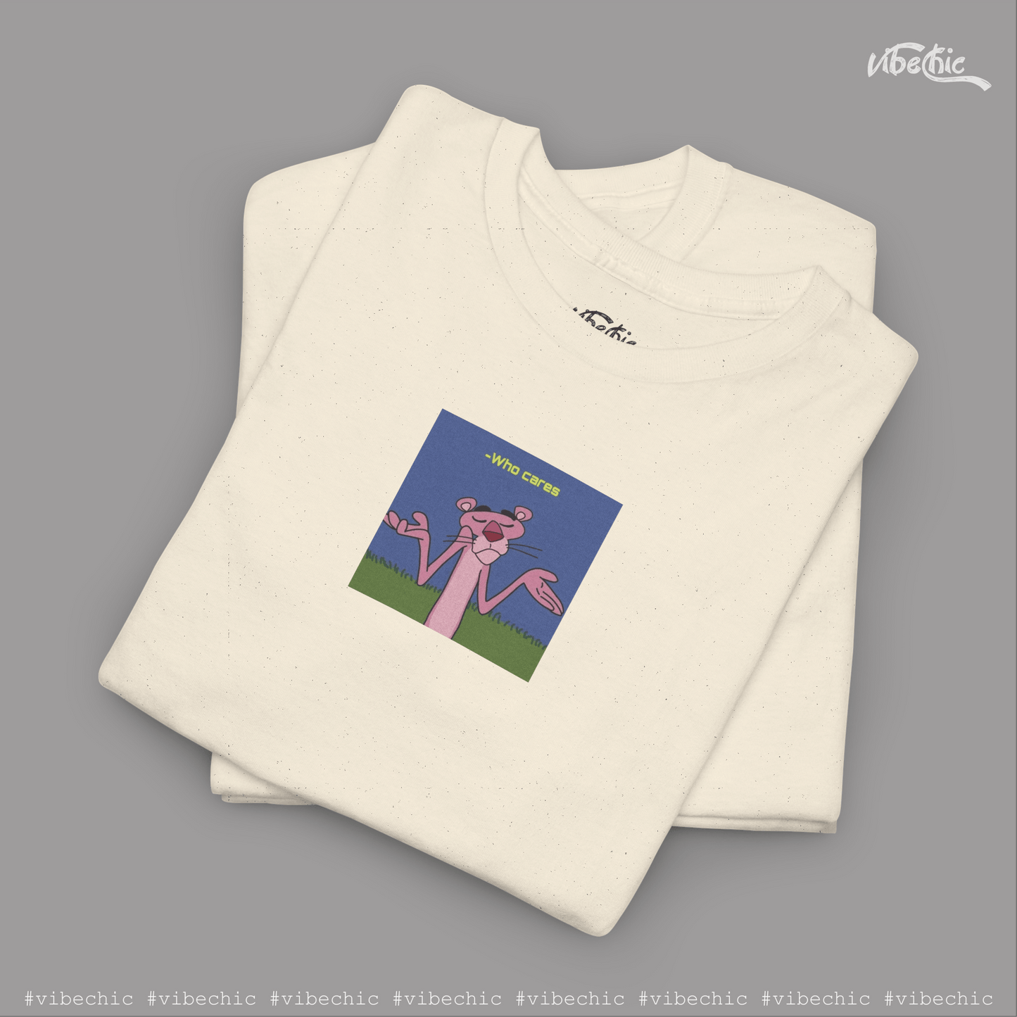 Who Cares? – Pink Panther Edition | Unisex Graphic Tee - Vibe Chic Official - Tee Shirt