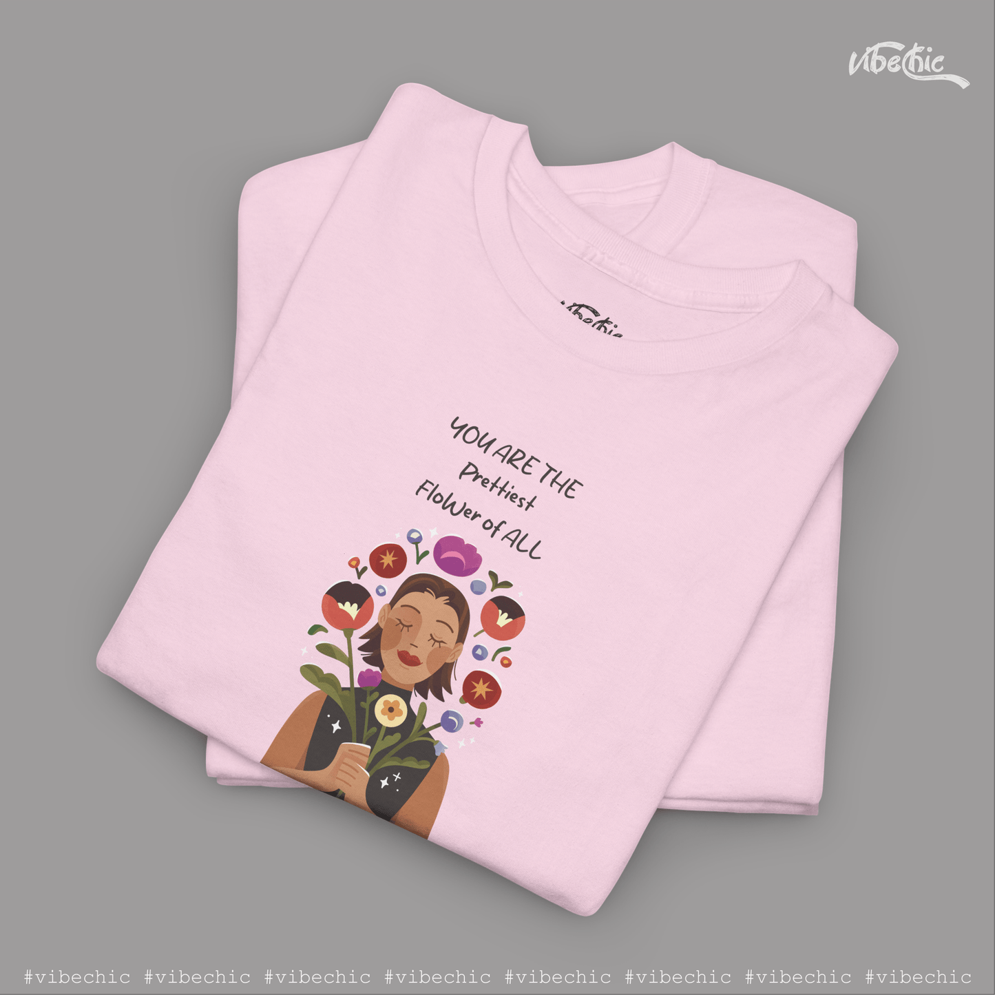 You are Prettiest - Graphic Women Cotton T-Shirt - Vibe Chic Official - Tee Shirt