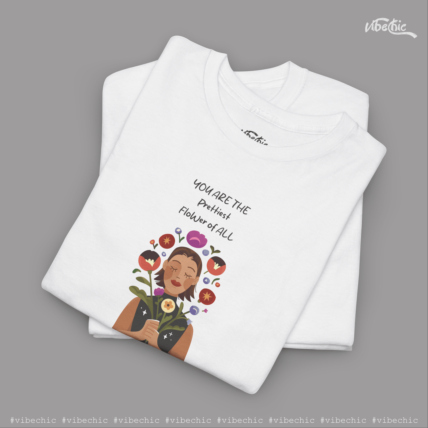 You are Prettiest - Graphic Women Cotton T-Shirt - Vibe Chic Official - Tee Shirt