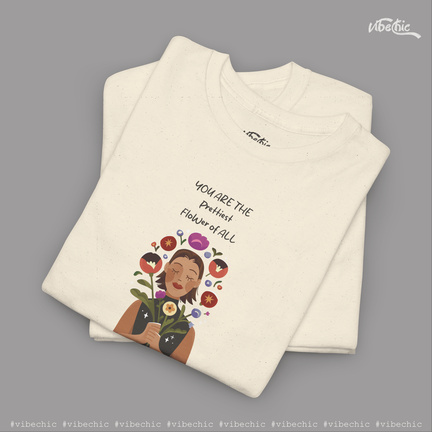You are Prettiest - Graphic Women Cotton T-Shirt - Vibe Chic Official - Tee Shirt