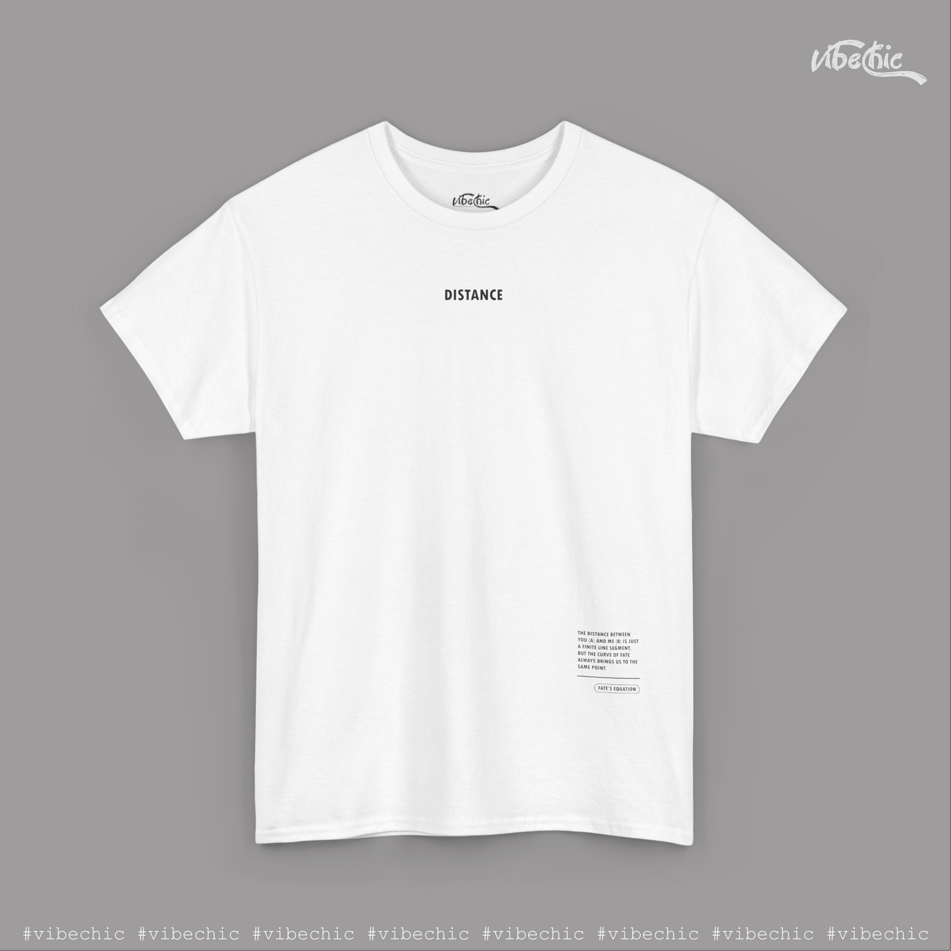 DISTANCE Unisex Tee - Casual Cotton T-Shirt - Vibe Chic Official - Tee Shirt