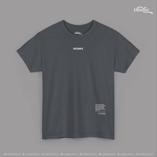 DISTANCE Unisex Tee - Casual Cotton T-Shirt - Vibe Chic Official - Tee Shirt