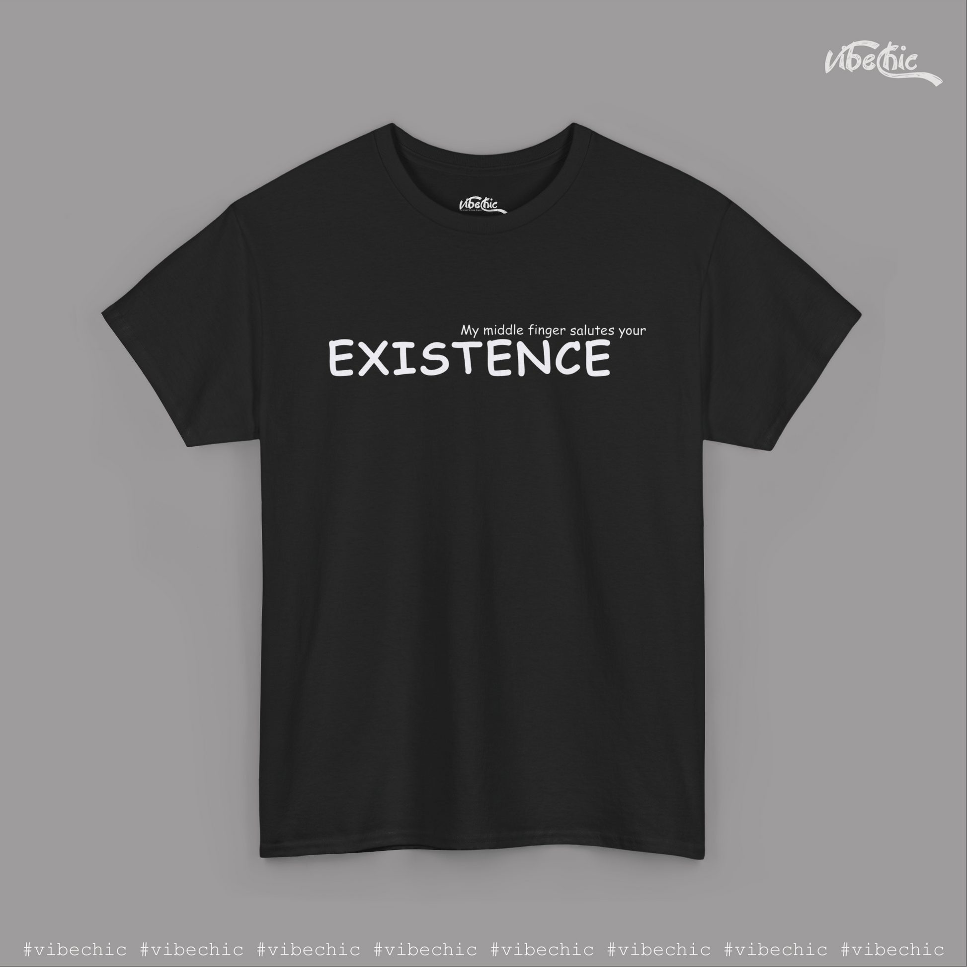 Existence - Casual Cotton T-Shirt - Vibe Chic Official - Tee Shirt