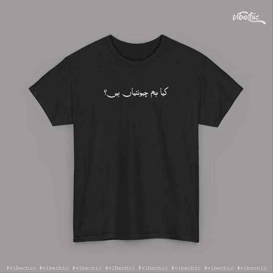 Kya Hum Chontiyan Hen? – Bold Urdu Graphic Unisex Tee - Vibe Chic Official - Tee Shirt