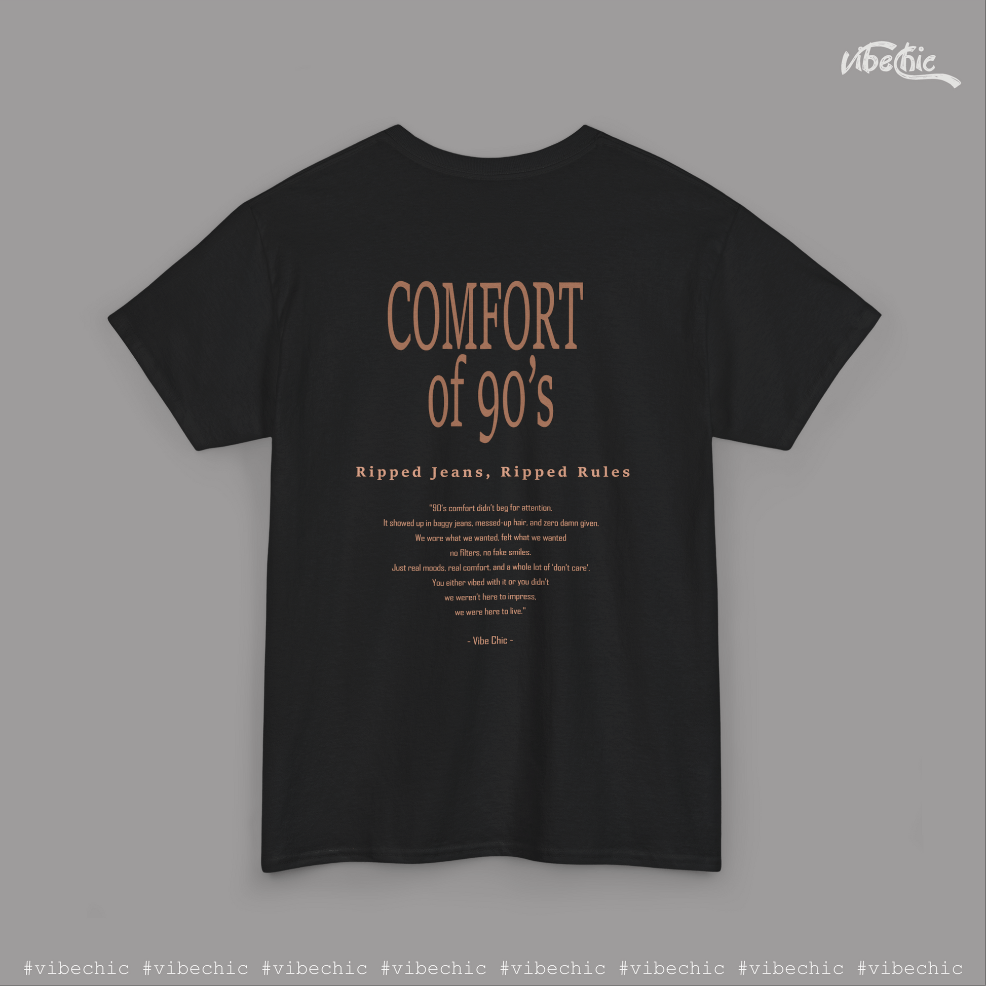 Old School 90s Unisex Tee – Casual Cotton T-Shirt - Vibe Chic Official - Tee Shirt