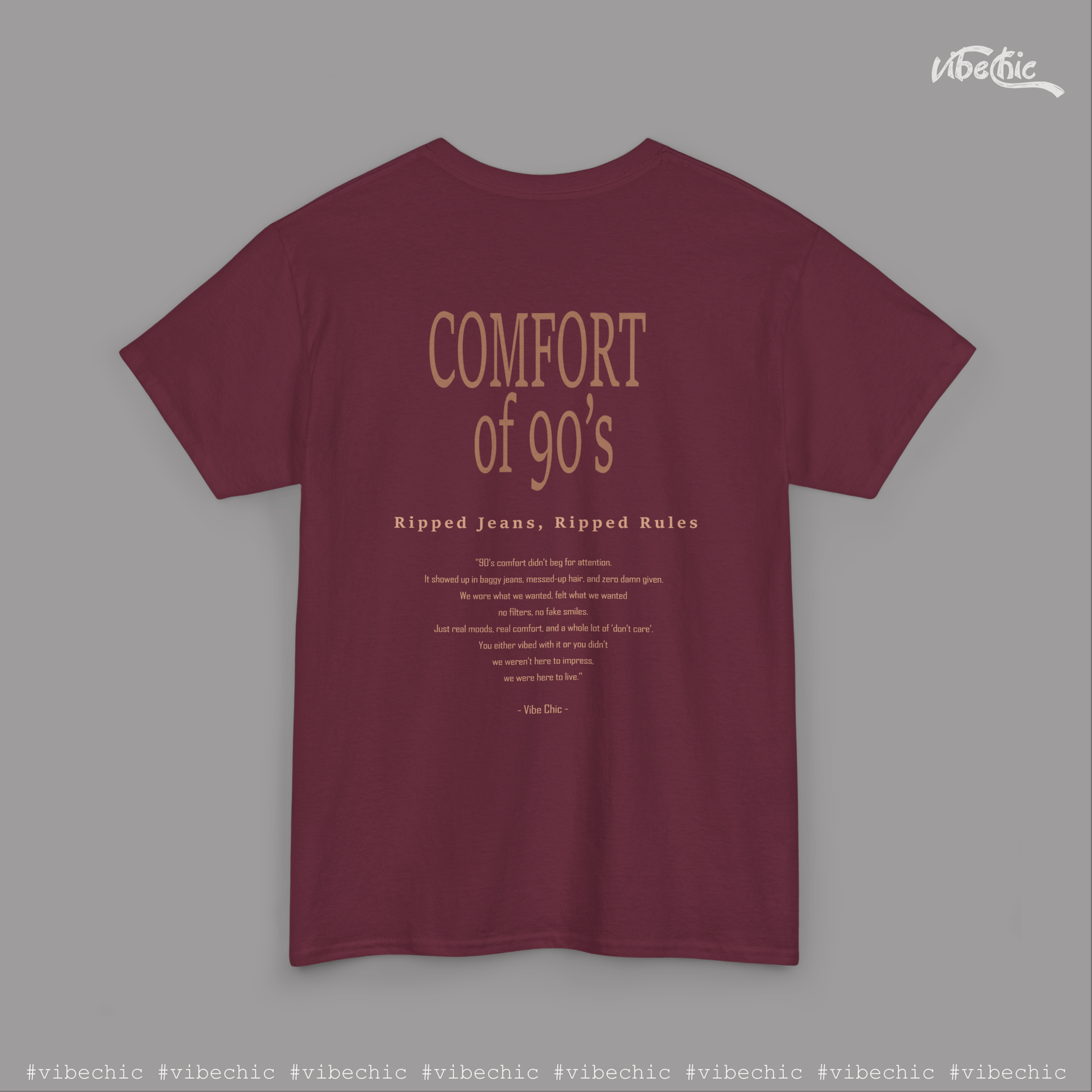 Old School 90s Unisex Tee – Casual Cotton T-Shirt - Vibe Chic Official - Tee Shirt
