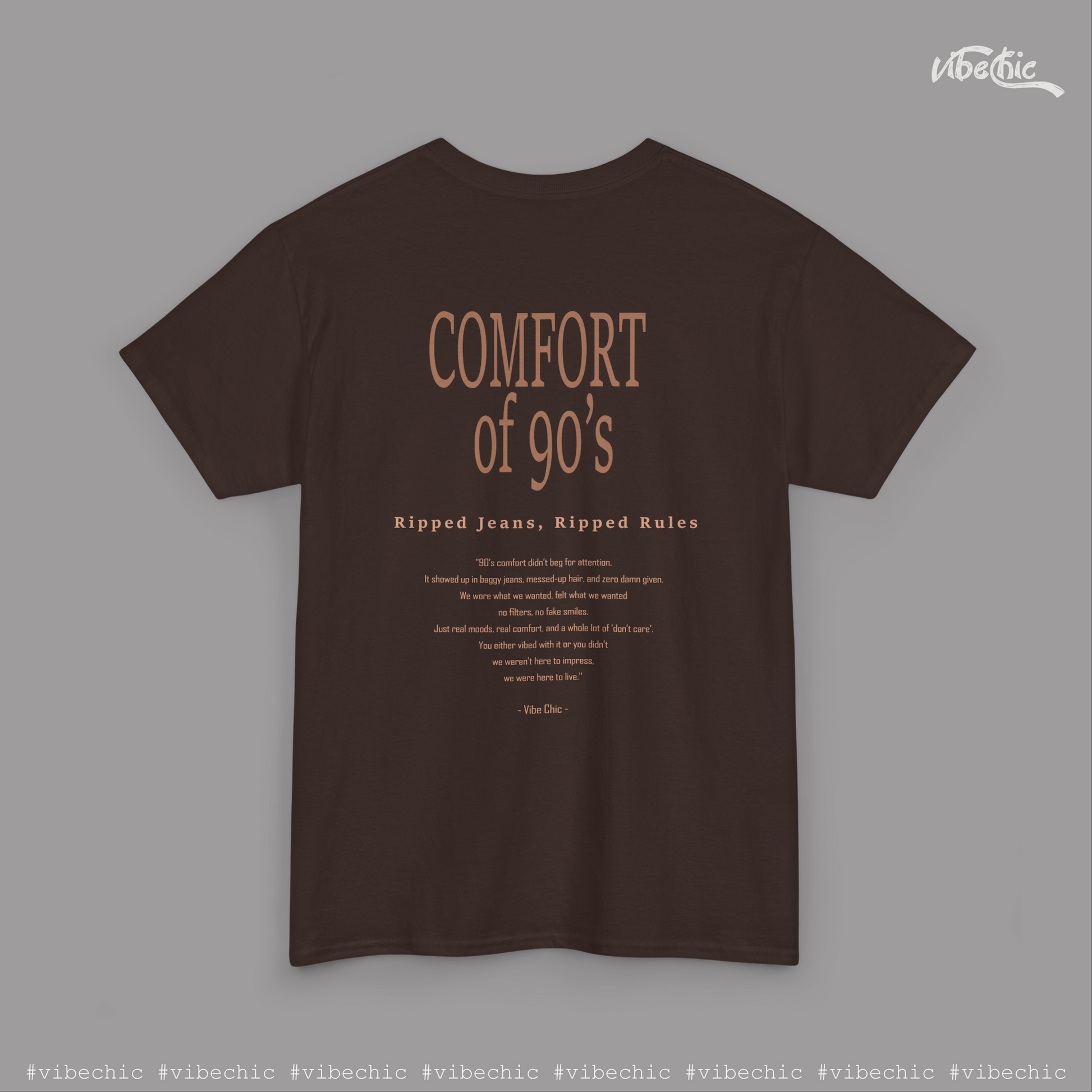 Old School 90s Unisex Tee – Casual Cotton T-Shirt - Vibe Chic Official - Tee Shirt