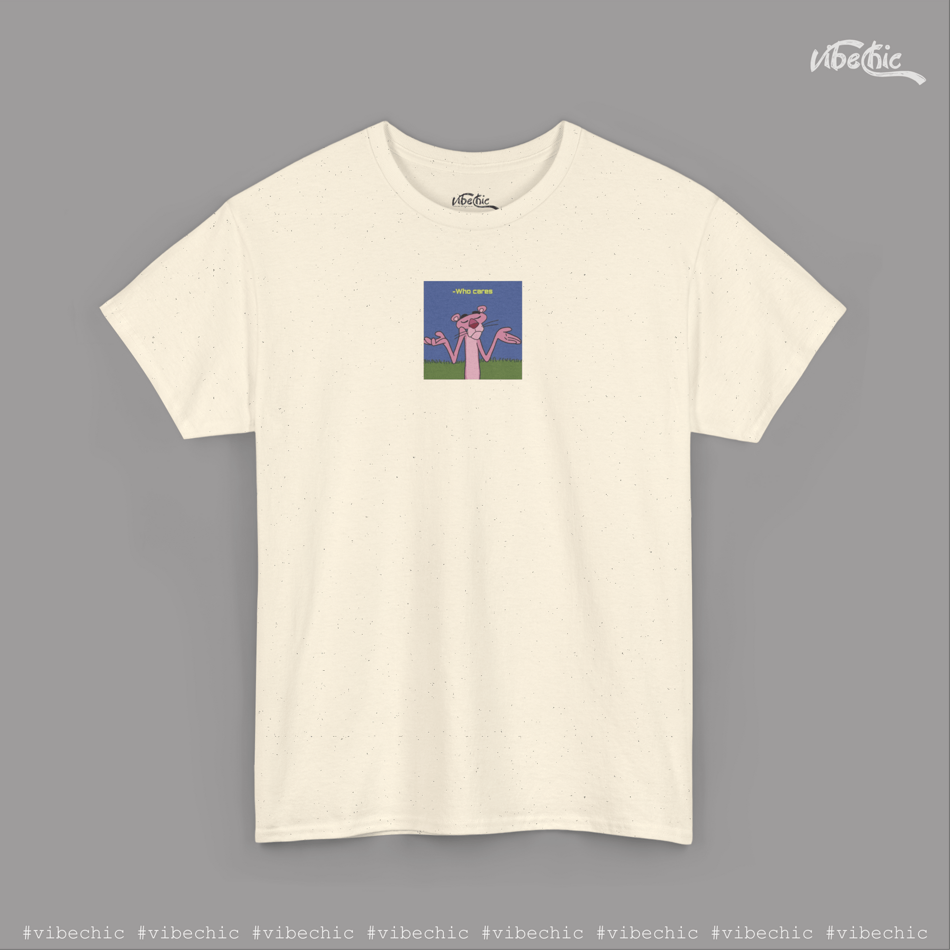 Who Cares? – Pink Panther Edition | Unisex Graphic Tee - Vibe Chic Official - Tee Shirt